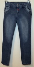 Vintage Marithe Francois Girbaud Dark Blue Straight Leg Jeans Size 10