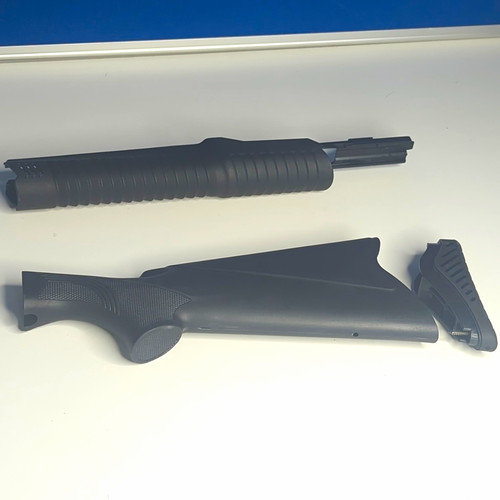 Black polymer gun stock set - polymer,