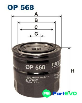 Filtron oil filter op568 - filtron, for