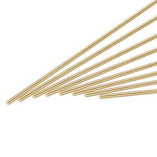 20pcs Brass Rod Brass Solid Round Rod 1mm Diameter 305mm Length Lathe Bar Stock