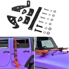 Hi-Lift Jack Mount Bracket Hood & Rear Door Hinge For Jeep Wrangler JK JL 07-21