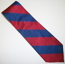University of Arizona Emblem on Red & Blue Stripes Tie 57" Long x 3.75" W (E368)