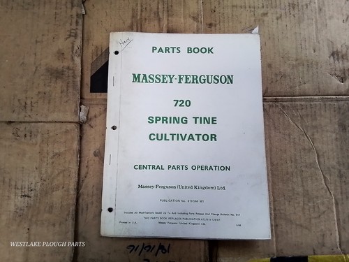 Massey ferguson parts manual - massey,