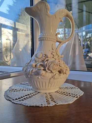 Belleek ewer inch black - belleek,