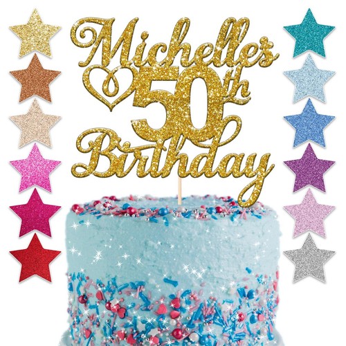Personalised 50th happy - 50th,