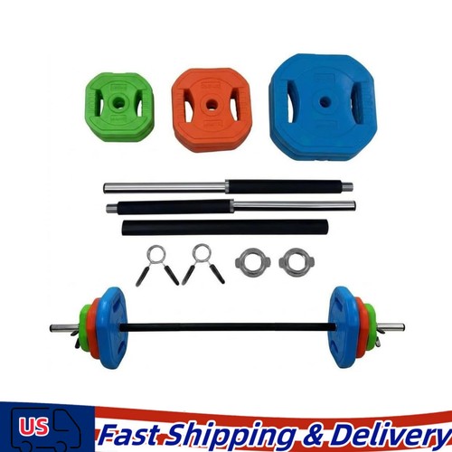 Barbell weight set with - set,