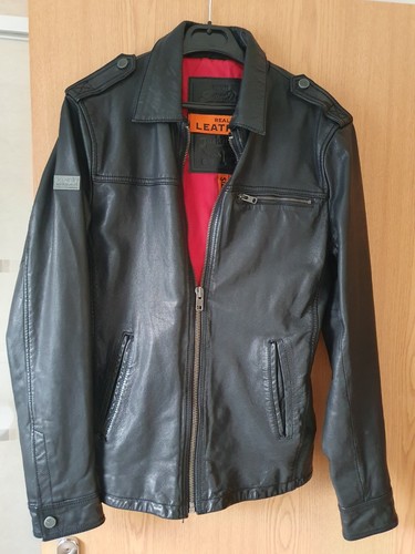 Superdry men leather jacket - superdry, men's