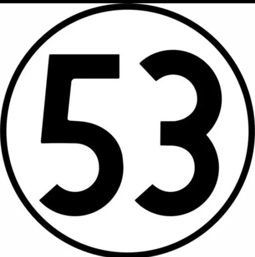 Herbie vinyl decal 53 - 53,
