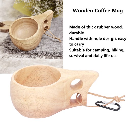 Portable wooden cup - —portable,