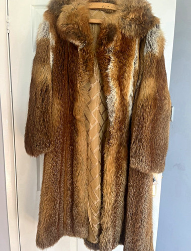 Women real fox fur - fur, long
