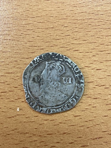 Charles silver sixpence - i,