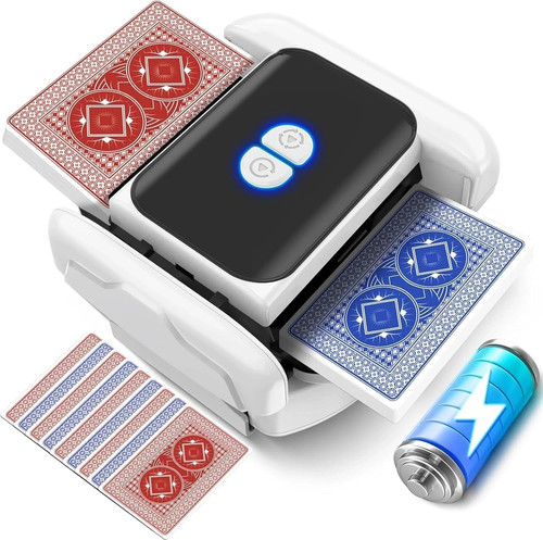 Automatic card shuffler - card,