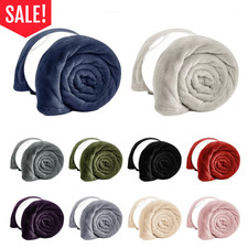 Super Soft Fleece Blanket Sofa Bed Throw Large Faux Fur Reversible Travel Throw