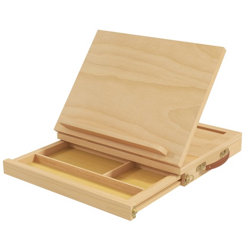 Wooden table easel box - table,