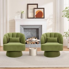 Swivel Barrel Chair Velvet