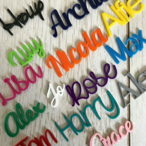 Personalised acrylic name - , word