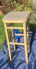 Tall bar stool vintage beech