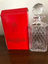 Royal Brierley cut glass whisky decanter