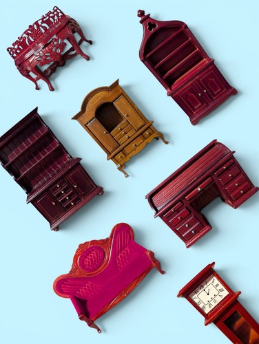Vintage dolls house furniture - vintage,