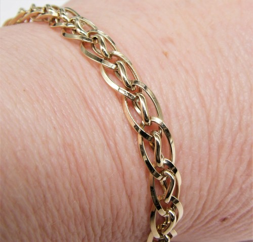 9ct gold bracelet interlinked