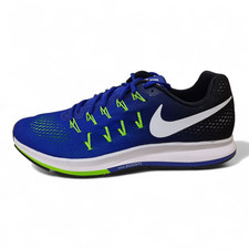 Nike Air Zoom Pegasus 33  White-Black Green Running Trainers |831352 400