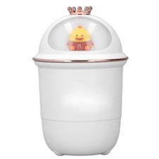 White Small Humidifier Ultra Quiet 35db Cute Mini Night Light Colored USB Hu HOT