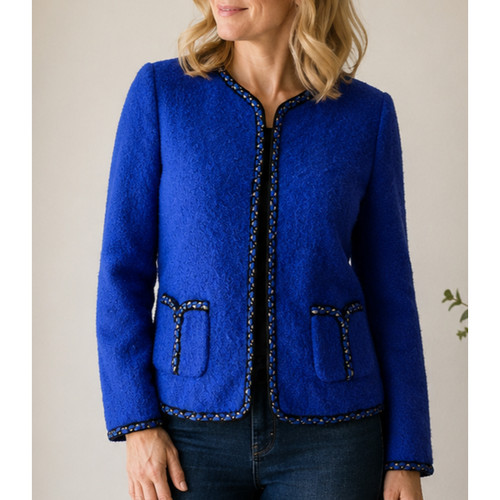 Luisa spagnoli blue - blue, wool