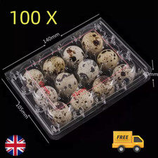100X Quail Egg Box Plastic Premium Quail Egg Tray Efficient Storage&Incubation