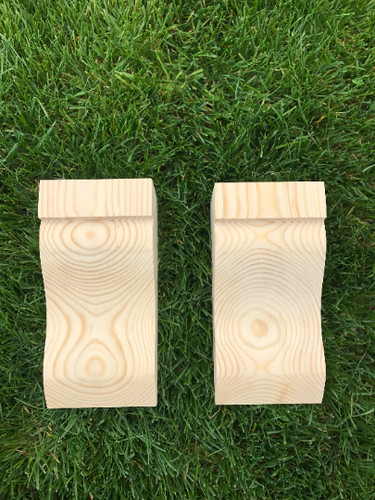 Wooden corbels shelf - wooden,