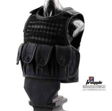 1/6 Scale SWAT Black Combat Bulletproof Vest Model For 12" Solider Figures