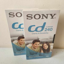 2x Sony VHS Tapes E240 CDF 4