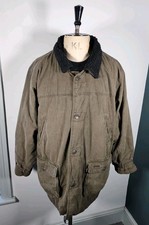 Kakadu Wax Jacket Men's Large/XL Brown Fleece Lined Chore Coat Australia Oilskin