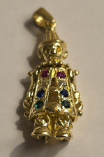 9ct Yellow Gold CZ Moveable