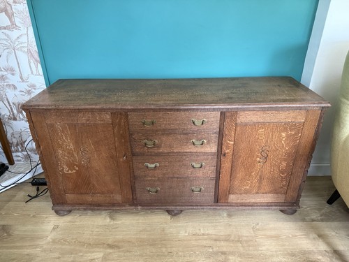Solid oak sideboard 156cm - solid,