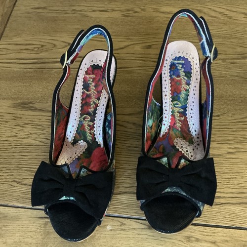 Irregular choice black floral - irregular,