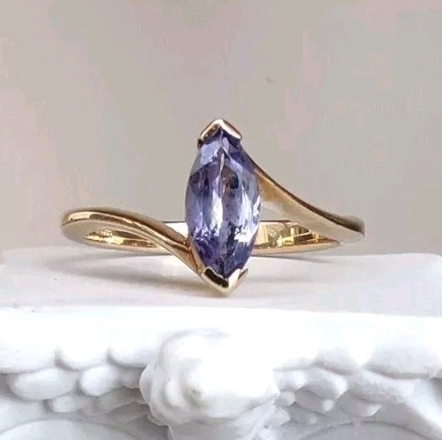 Vintage 9ct gold marquise - 9ct,
