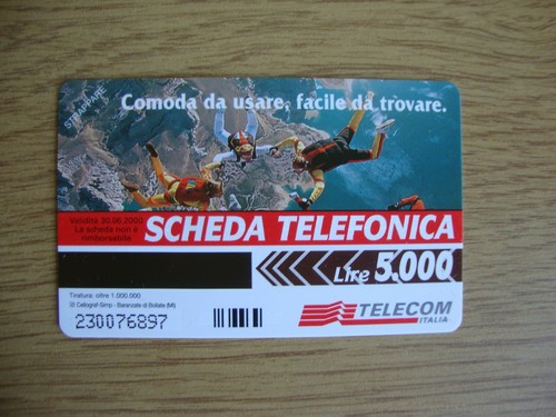 Italy 5000l phonecard 1998 - phonecard,