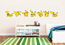 Pokemon Pikachu Pack Bedroom Large Vinyl Wall Art Sticker Decal