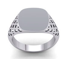 Gents Cushion Signet Ring