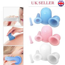 4x Silicone Cupping Therapy Set Anti Cellulite Cup Vacuum Massage Cup Body Care