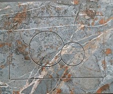 Hidden flush plate compatible Geberit! DELTA!