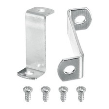 20Pcs 1 1/4" Offset Canvas Clip, Picture Framing Mirror Clip with 2 Hole, Silver