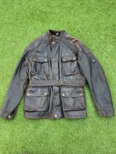 belstaff Leather Panther 1966  XL-XXL Stunning Antique Black/Brown Heavy Duty