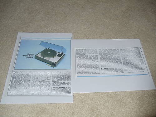 Thorens 160 super turntable - thorens, td