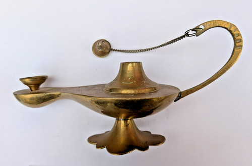 Vintage brass aladdin oil - vintage,
