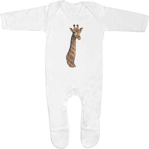 Giraffe head baby romper - 'giraffe, head'