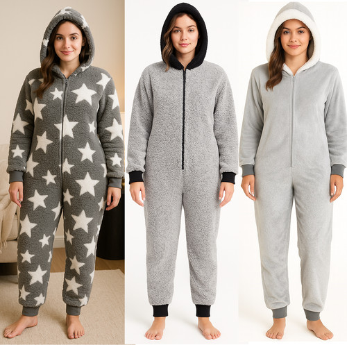 Teddy fleece 1onesie jumpsuit - teddy,