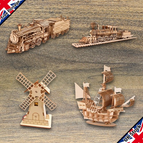 Wooden diy puzzle model - model, fun