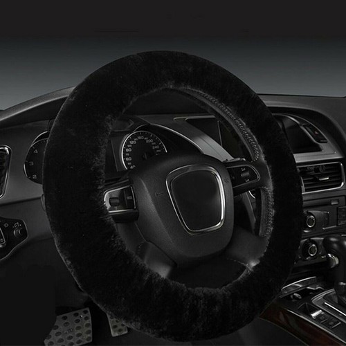 Black fur fluffy - black, car