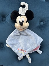 PRIMARK DISNEY MICKEY MOUSE PLUSH BABY  BLANKET COMFORTER BLANKIE blue bnwt new